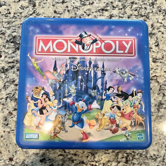 2001 Hasbro PB MONOPOLY The Disney Edition #402241 Collector's Tin Walt Disney - Picture 1 of 4